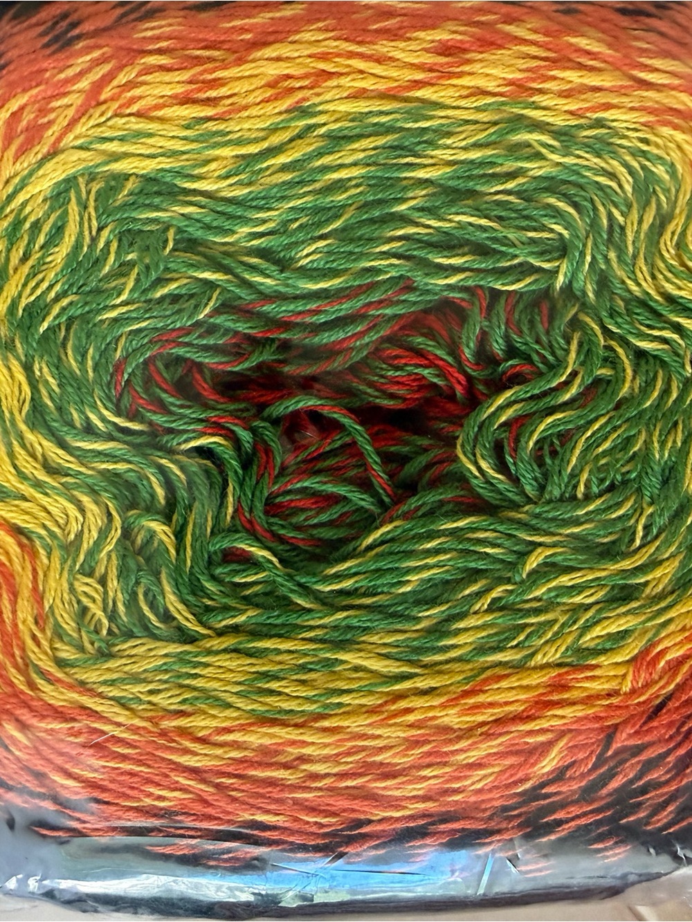Yarn Art Flowers Cotton-Acrylic Yarn Cake - Soft Knit/Crochet Fiber